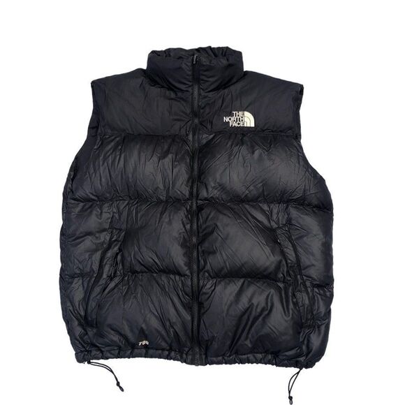 Vintage The North Face Nuptse Jacket Vest Black XXL Goose Down Jacket - Picture 3 of 15